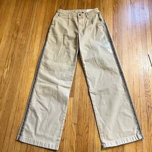 American Eagle Outfitters 2 Long Tan Baggy Wide Leg Pants